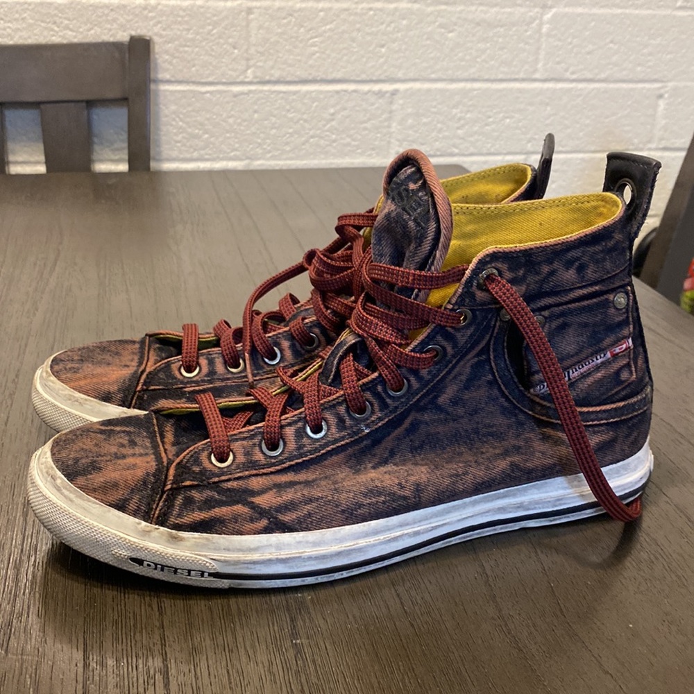 Offers welcome. Diesel hi top shoes